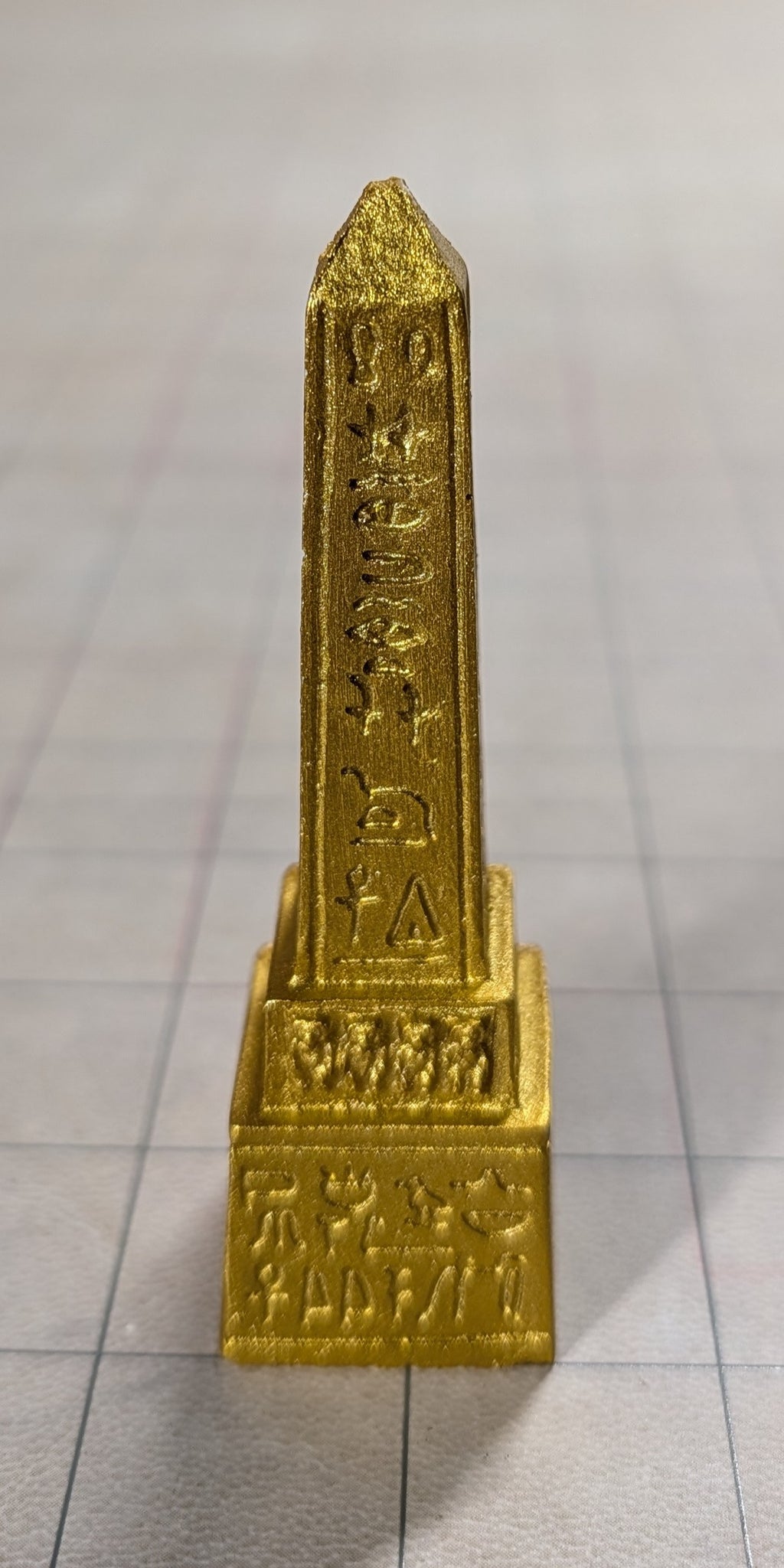 Gold Obelisk Covered in Nonsense (Table Flair)