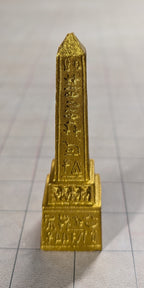 Gold Obelisk Covered in Nonsense (Table Flair)