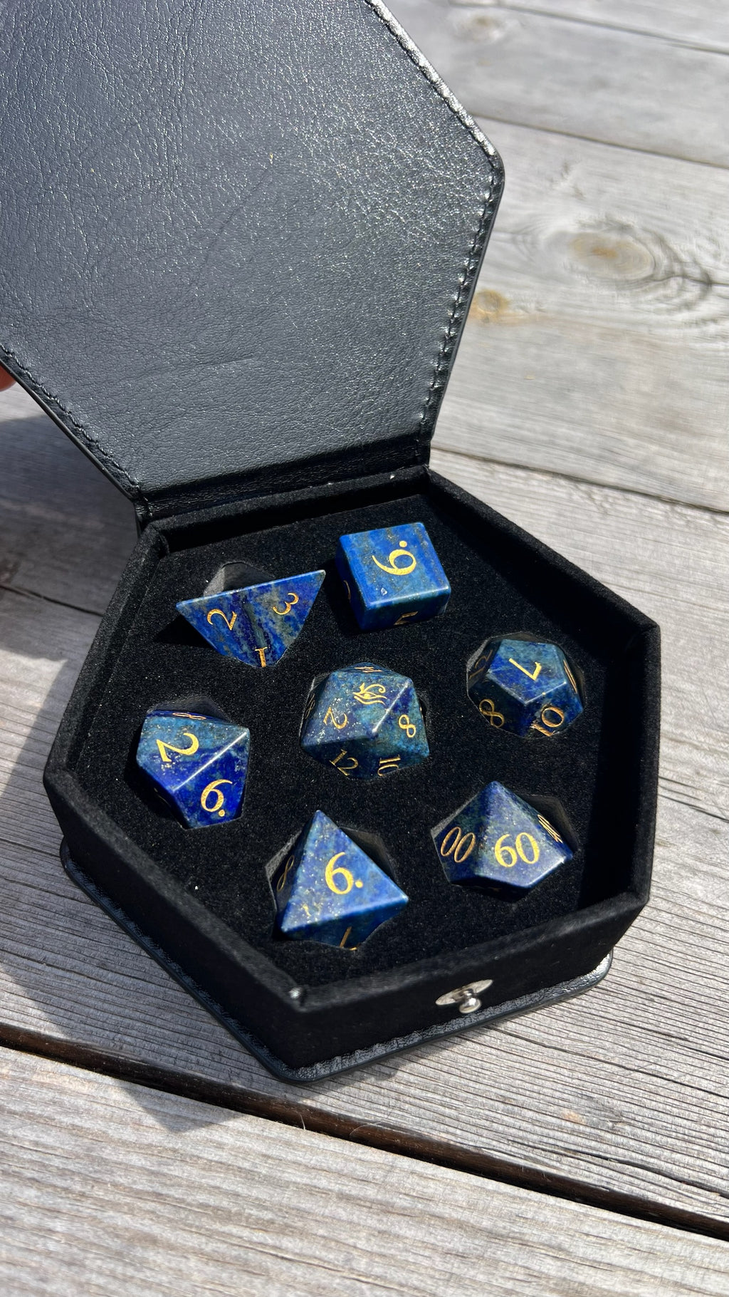 Lapis Lazuli Dice, the gemstone of the Pharaohs