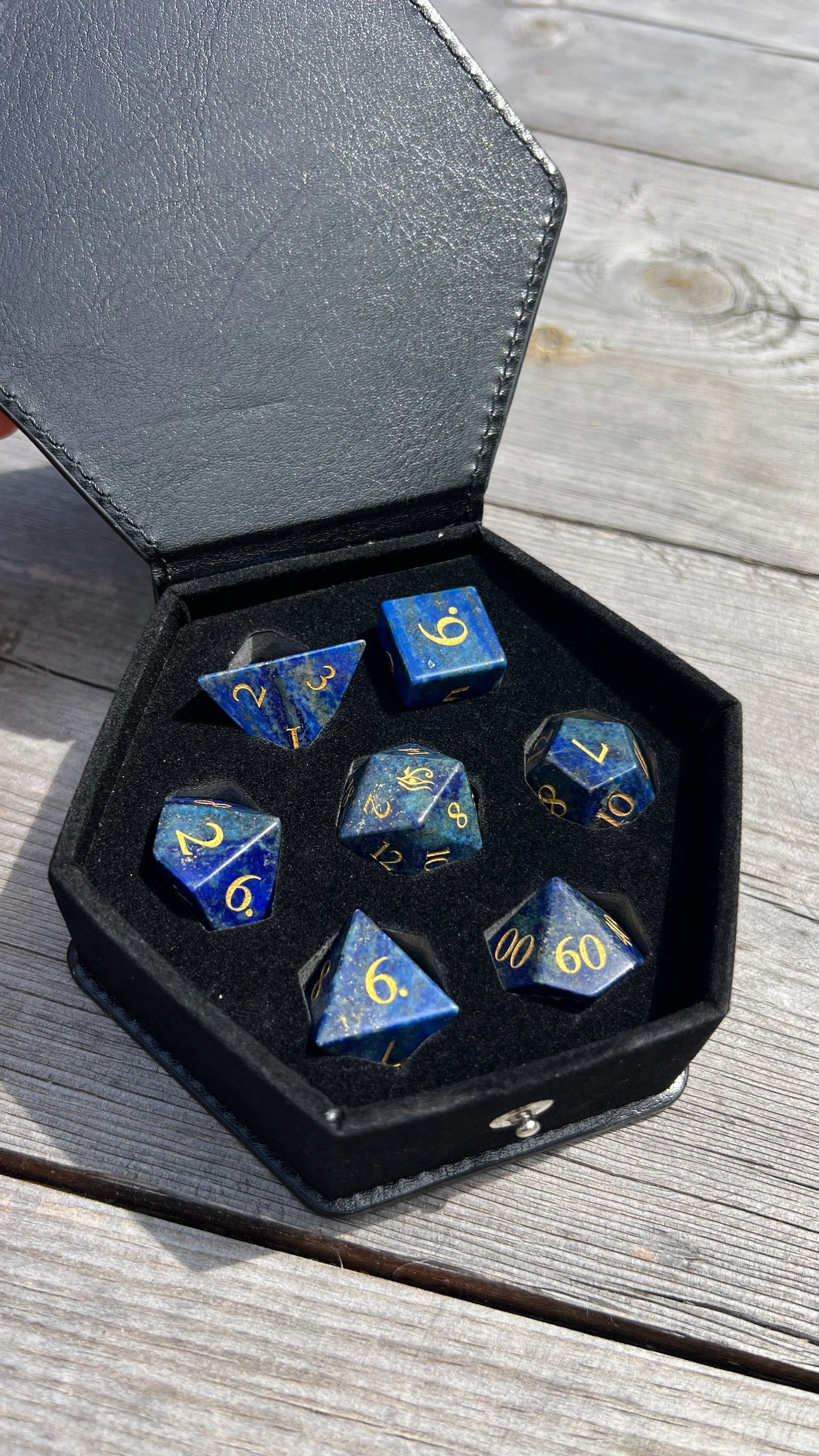 Lapis Lazuli Dice, the gemstone of the Pharaohs