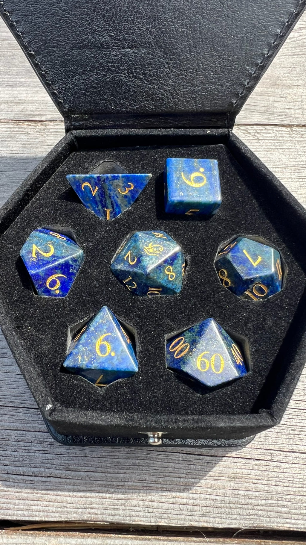 Lapis Lazuli Dice, the gemstone of the Pharaohs