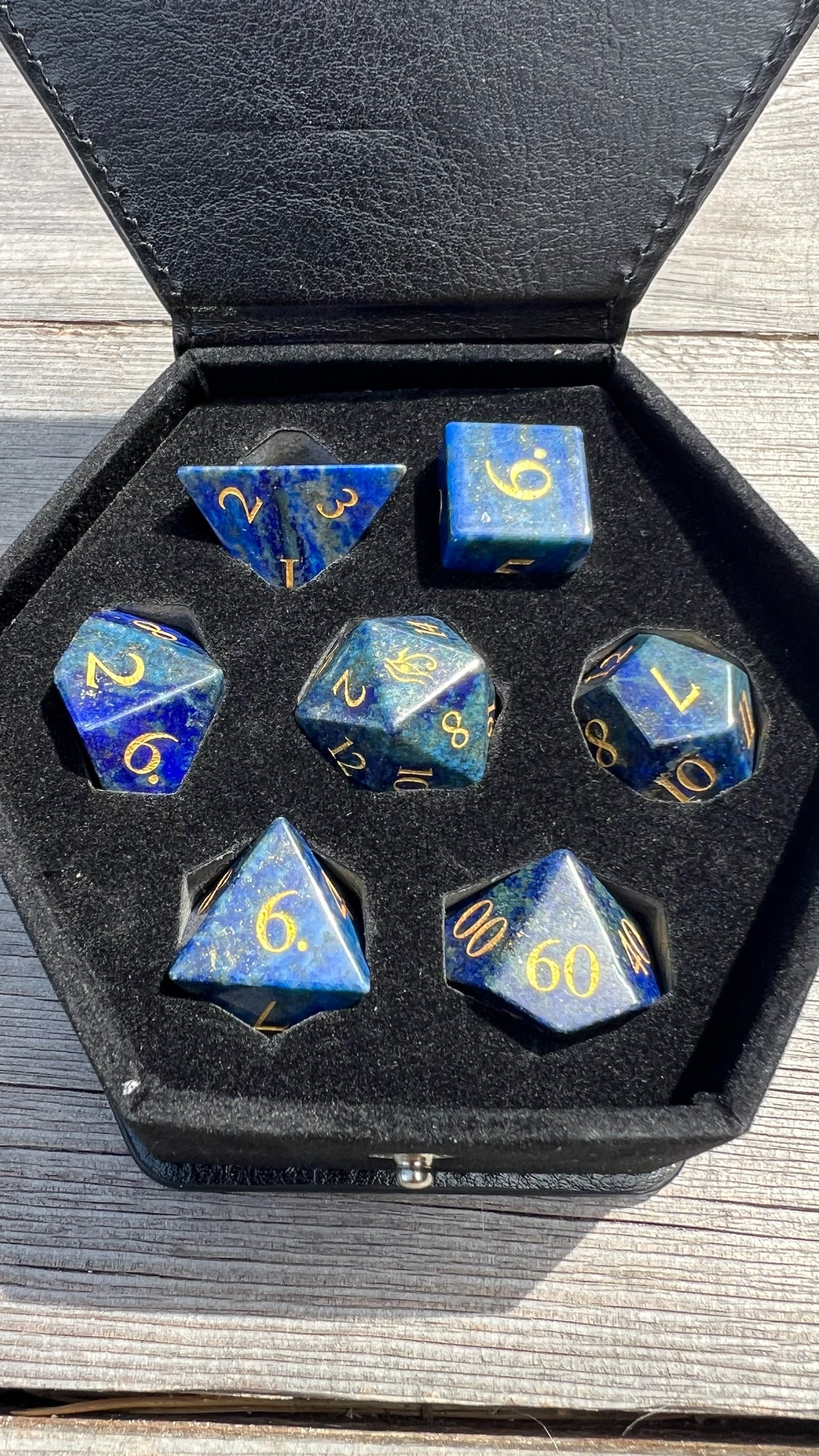 Lapis Lazuli Dice, the gemstone of the Pharaohs