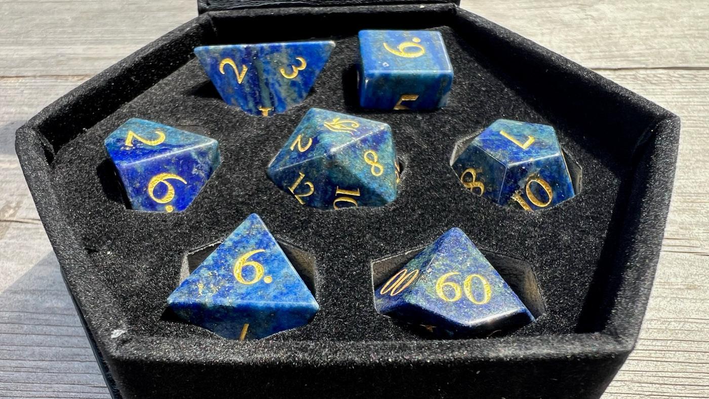 Lapis Lazuli Dice, the gemstone of the Pharaohs