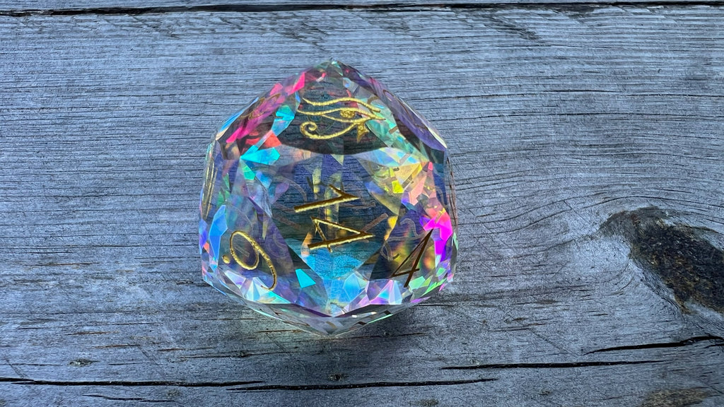 Eye of Ra d20 30mm, cut-glass