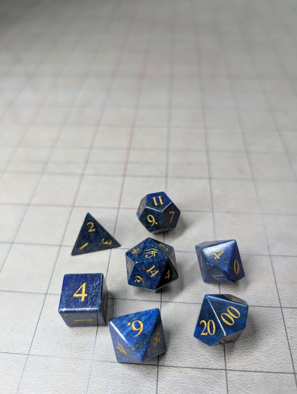 Lapis Lazuli Dice, the gemstone of the Pharaohs