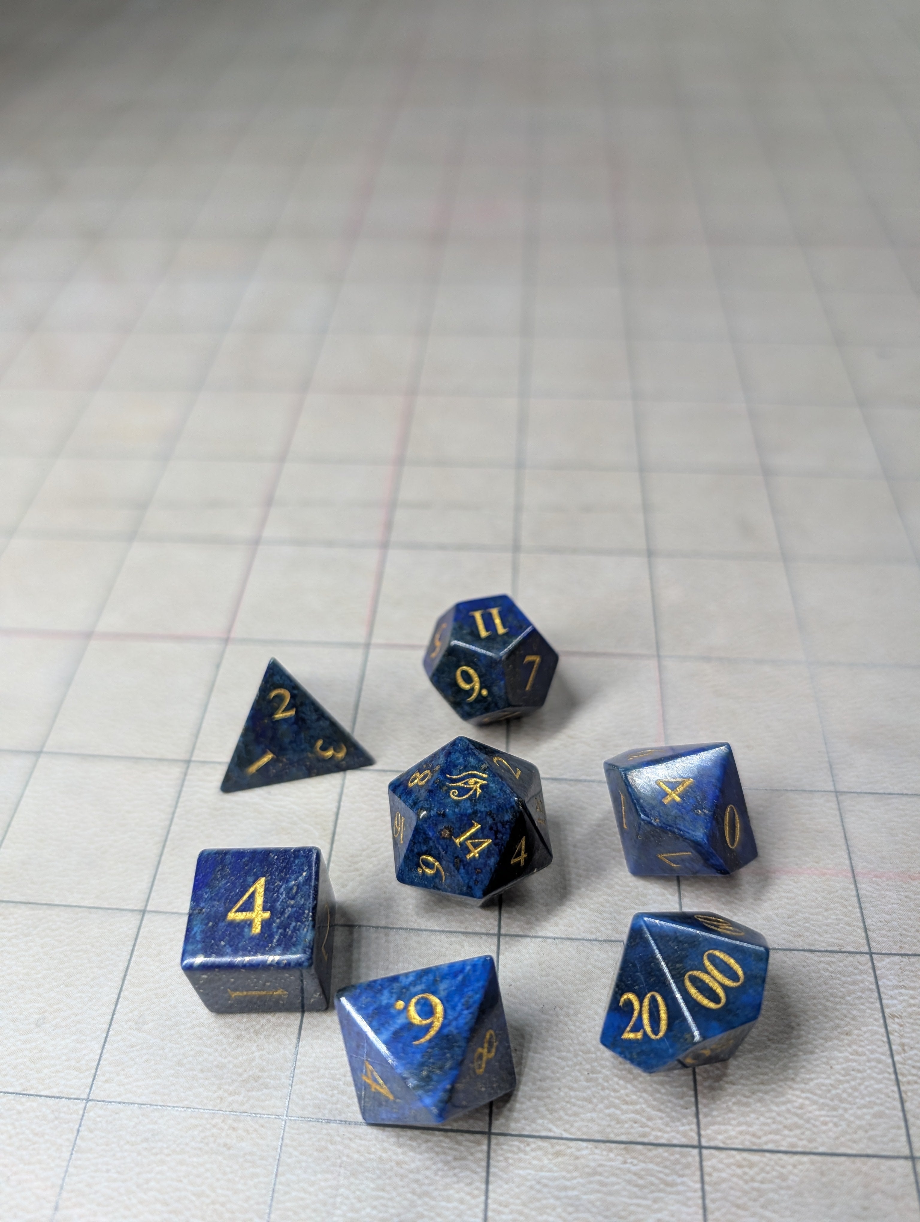 Lapis Lazuli Dice, the gemstone of the Pharaohs