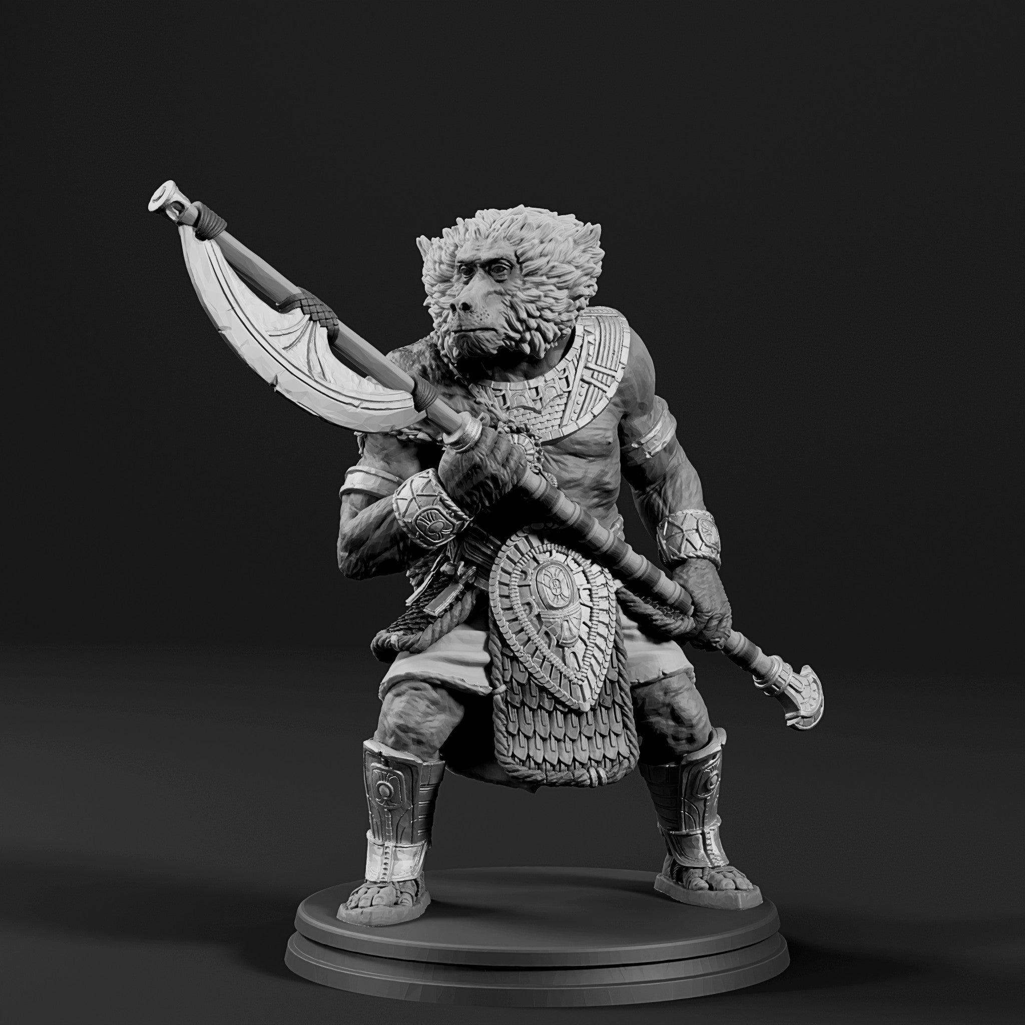 Astennu Fighter: Medium Cast Mini, Unpainted