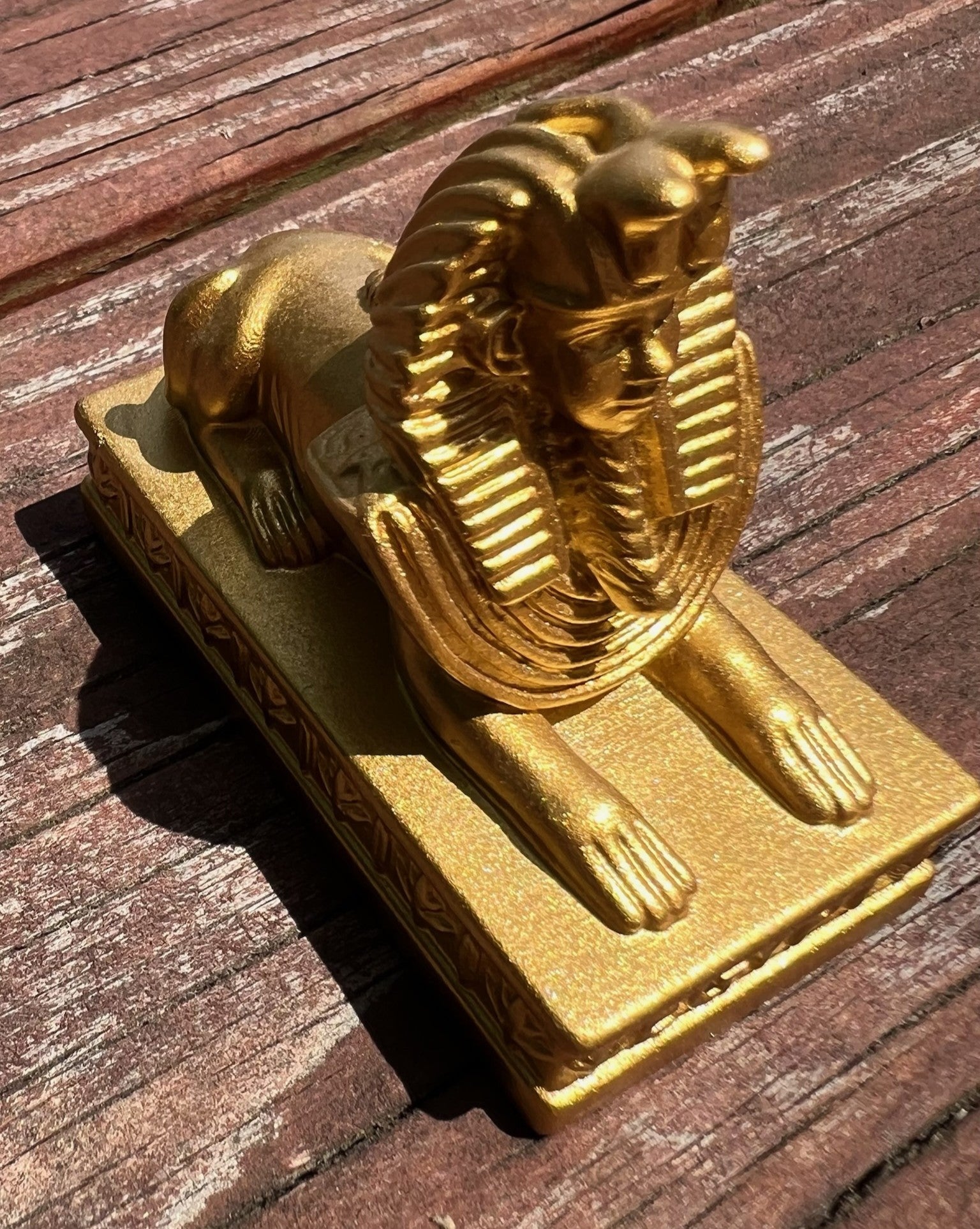 Criosphinx Statue, Gold (Table Flair)