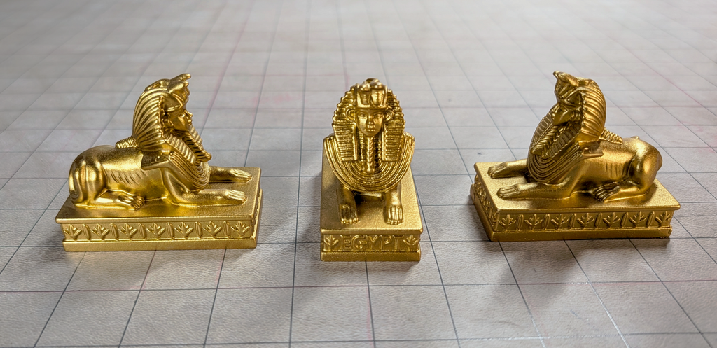 Criosphinx Statue, Gold (Table Flair)