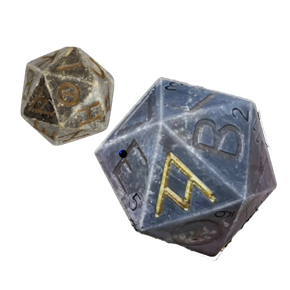 Replica of the first d20 ever found