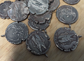 1 Lunaat, Hand Made Keshen Silver Coin