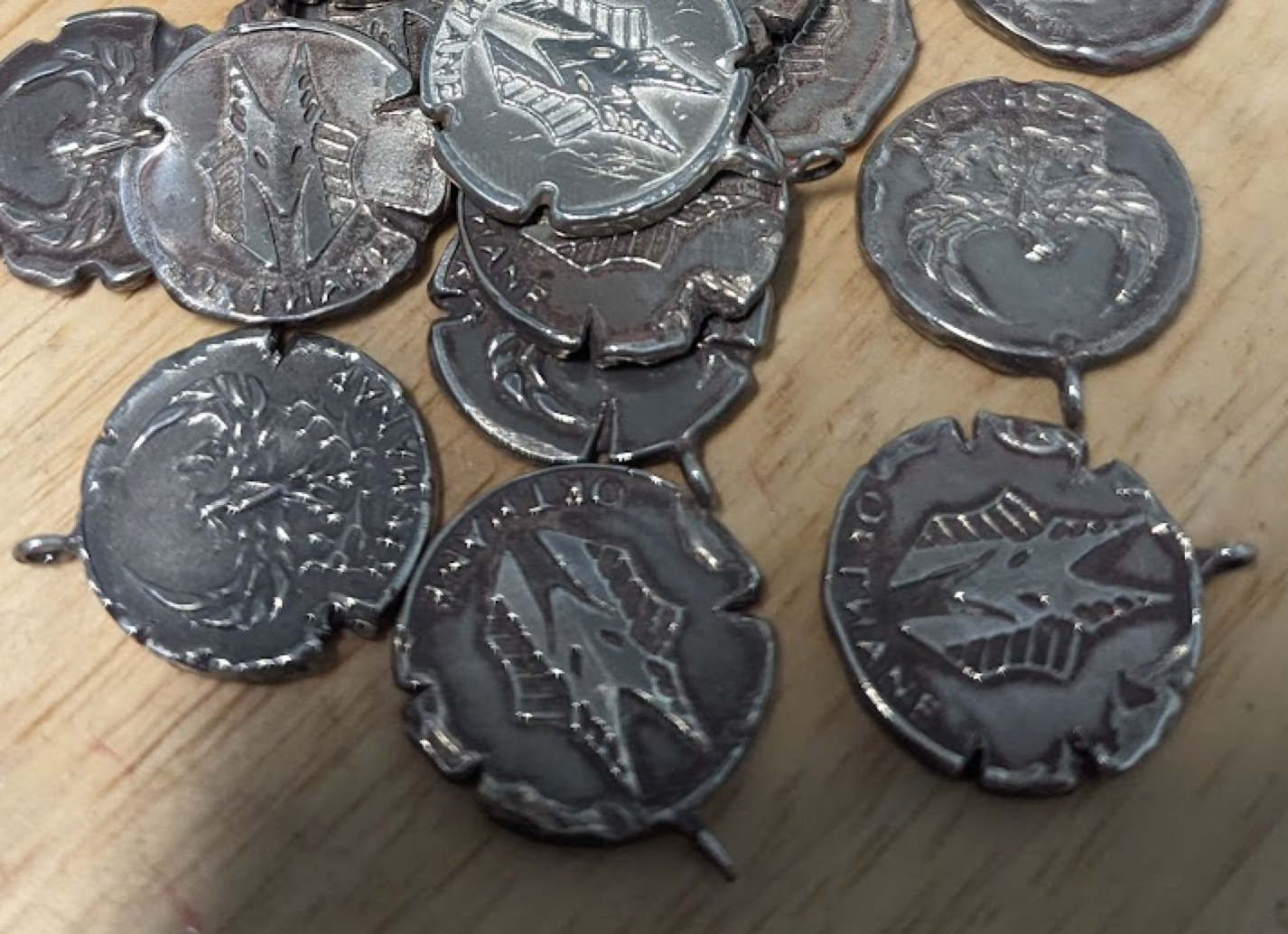 1 Lunaat, Hand Made Keshen Silver Coin