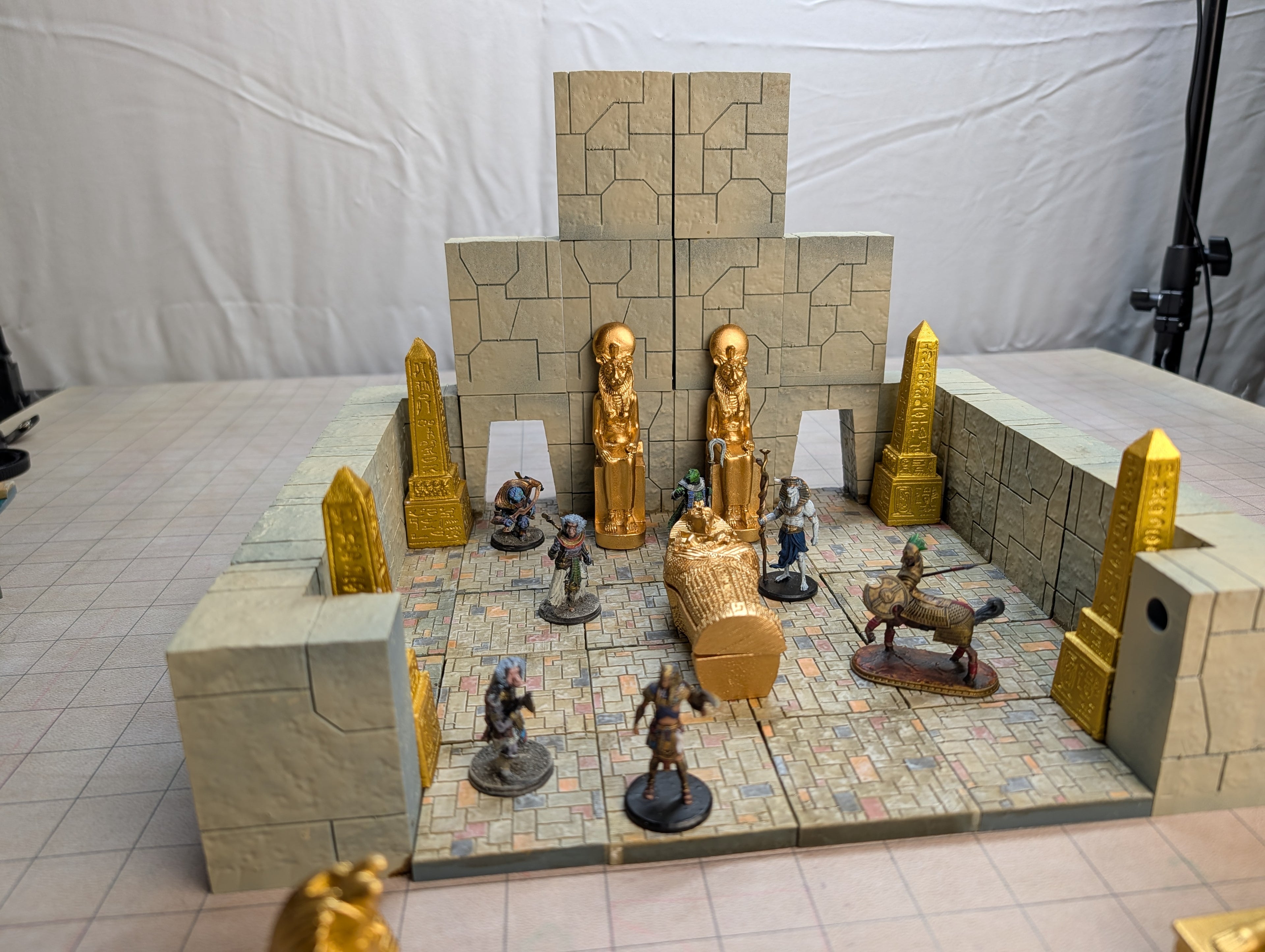 Gold Obelisk Covered in Nonsense (Table Flair)